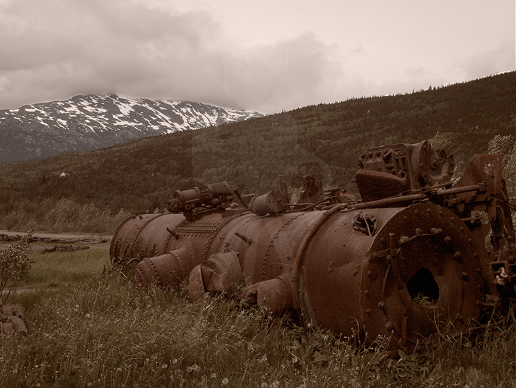 Rusted Train Engine - Skagway, AK